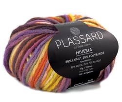 Pelote de fil à tricoter - Plassard - Hiveria - Orange