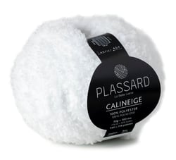 Pelote de fil 100% polyester - Plassard - Calineige - Blanc