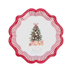 Lot de 8 assiettes Artyfêtes - Joyeux Noël