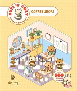 Cute 'N' Cozy Sticker Therapy: Coffee Shops