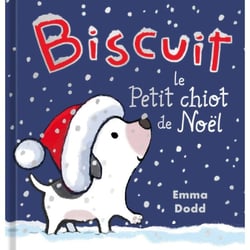 Biscuit, le petit chiot de noël