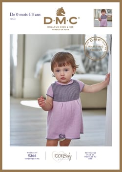 Brochure tricot DMC - Modèle 5266 100 % Baby - 0-24 mois