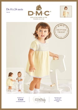Brochure tricot DMC - Modèle 5368 100 % Baby - 0-24 mois