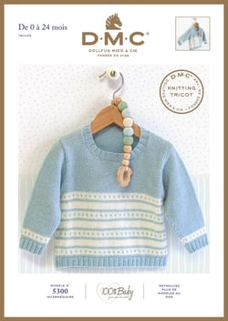 Brochure tricot DMC - Modèle 5300 100 % Baby - 0-24 mois