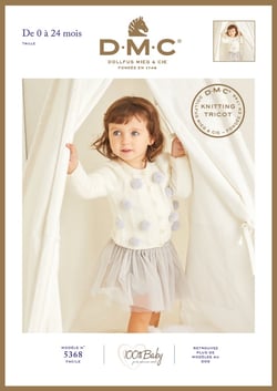 Brochure tricot DMC - Modèle 5369 100 % Baby - 0-24 mois