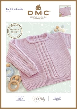 Brochure tricot DMC - Modèle 5367 100 % Baby - 0-24 mois