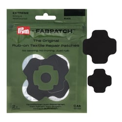 Lot de 3 patchs de réparation Rub on Patch Fabpatch Prym - Extreme noir