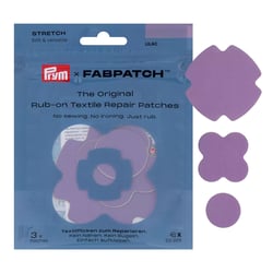 Lot de 3 patchs de réparation Rub on Patch Fabpatch Prym - lilas