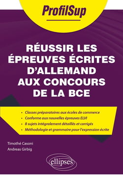 Réussir les épreuves écrites d'allemand aux concours de la BCE