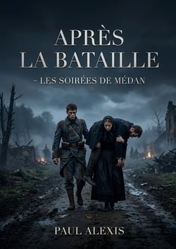 Après la bataille - Les Soirées de Médan : Une poignante description de la guerre franco prussienne à travers le récit d'un soldat blessé et secouru par une veuve endeuillée.