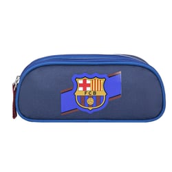 Trousse 2 compartiments La Plume Dorée - FC Barcelone - marine