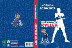 Agenda La Plume Dorée - 12 x 17 cm - Je m'appelle Kylian