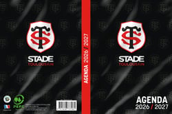 Agenda La Plume Dorée - 12 x 17 cm - Stade Toulousain