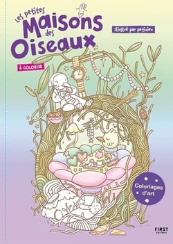 Coloriage : les petites maisons des oiseaux