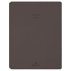 Agenda semainier 2027 Oberthur - Taupe - 19 x 24 cm - Stan