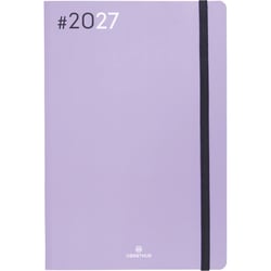 Agenda semainier 2027 Oberthur - Lilas - 17 x 24,5 cm - Flex