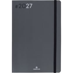 Agenda semainier 2027 Oberthur - Gris - 17 x 24,5 cm - FLEX
