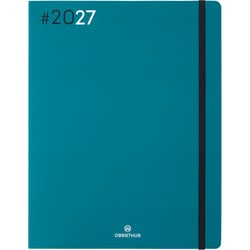 Agenda semainier 2027 Oberthur - Emeraude - 22 x 27 cm - Flex