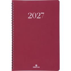 Agenda semainier 2027 Oberthur - Bordeaux - 17 x 24,5 cm - Galway