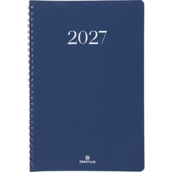 Agenda semainier 2027 Oberthur - Bleu marine - 17 x 24,5 cm - Galway