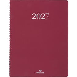 Agenda semainier 2027 Oberthur - Bordeaux - 22 x 27 cm - Galway
