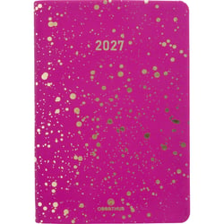 Agenda semainier 2027 Oberthur - Fuchsia - 10 x 15 cm - Céleste