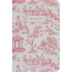 Agenda semainier 2027 Oberthur - Rose - 10 x 15 cm - Vienne bucolique