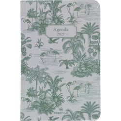 Agenda semainier 2027 Oberthur - Vert - 10 x 15 cm - Vienne animal