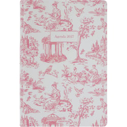 Agenda semainier 2027 Oberthur - Rose - 17 x 24,5 cm