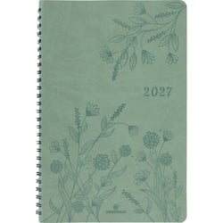 Agenda semainier 2027 Oberthur - Vert sauge - 17 x 24,5 cm - Primrose