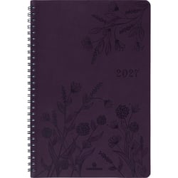 Agenda semainier 2027 Oberthur - Violet - 17 x 24,5 cm - Primrose