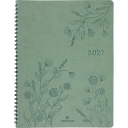 Agenda semainier 2027 Oberthur - Vert sauge - 22 x 27 cm - Primrose