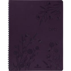 Agenda semainier 2027 Oberthur - Violet - 22 x 27 cm - Primrose