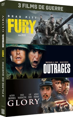 Les Grandes Guerres au cinéma - 3 films : Outrages + Glory + Fury