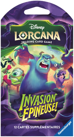 Booster de 12 cartes à collectionner Ravensburger Disney Lorcana - Invasion Épineuse ! 