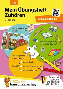 Mein Übungsheft - Zuhoren und verstehen 2. Klasse : Horverstehen, Gedächtnistraining und Konzentrationsspiele für Kinder ab 7