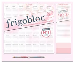 Frigobloc : Tendance déco Rose : Calendrier organiseur familial (édition 2027)