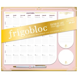 Frigobloc : Édition de luxe rose - Calendrier organiseur familial (édition 2027)
