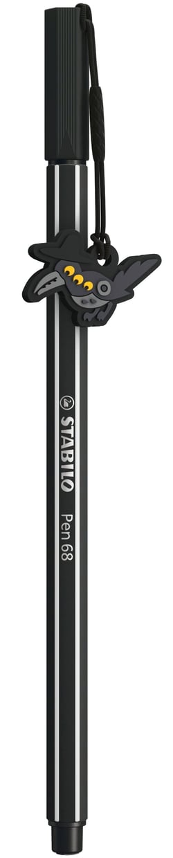 Stylo feutre STABILO Pen 68 - KPop Demon Hunters - noir + 1 pendentif charm