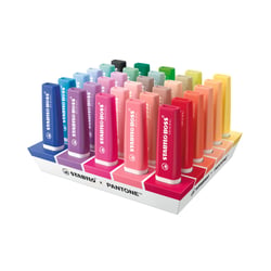Lot de 30 surligneurs pointe biseautée - STABILO BOSS ORIGINAL x PANTONE - Couleurs assorties