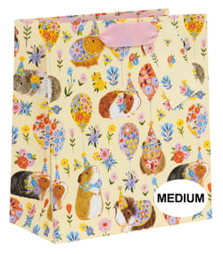Sac cadeau Pictura - Fête des cochons d'Inde - Taille L 10 x 20 x 22 cm