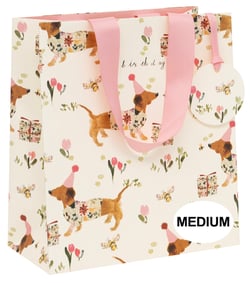 Sac cadeau Pictura - Teckel Dyment - Taille M 10 x 20 x 22  cm