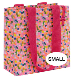 Sac cadeau Pictura - Rose à pois - Taille S