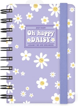 Agenda journalier 12 mois 2027 Legami - 8,5 x 13 cm - Daisy