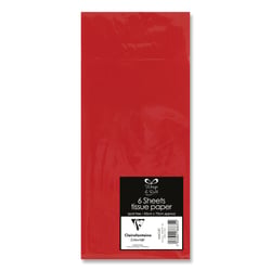 Papier de soie Clairefontaine - 6 feuilles - Rouge - 50 x 70 cm