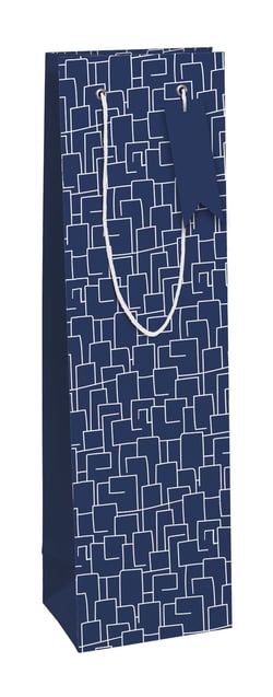 Sac bouteille Clairefontaine - 12,7 x 9 x 35,5 cm - Men in blue