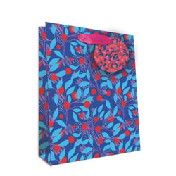 Sac cadeau Editions Cely - Modèle moyen - Cerise bleue