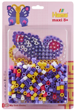 Kit Perles à Repasser avec plaque et accessoires Hama Maxi - Papillon GM