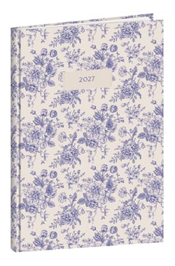 Agenda semainier 2027 Cultura - 16 x 24 cm - Fleurs bleues
