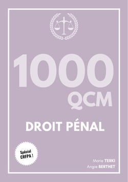 1000 QCM Tome 4 : Droit pénal (CRFPA)